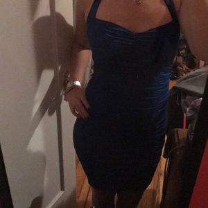 Blue fitted dress sz Small
